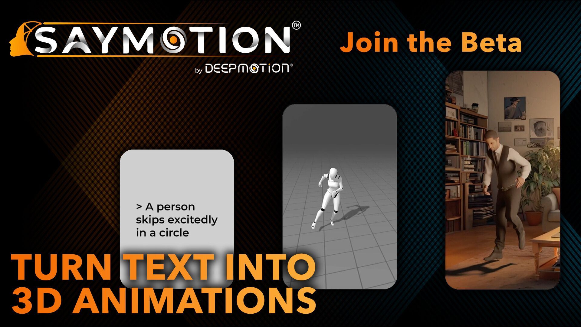 Turn Text Into 3D Animation: DeepMotion Launches SayMotion™ (Formerly MotionGPT), a New Era in Animation