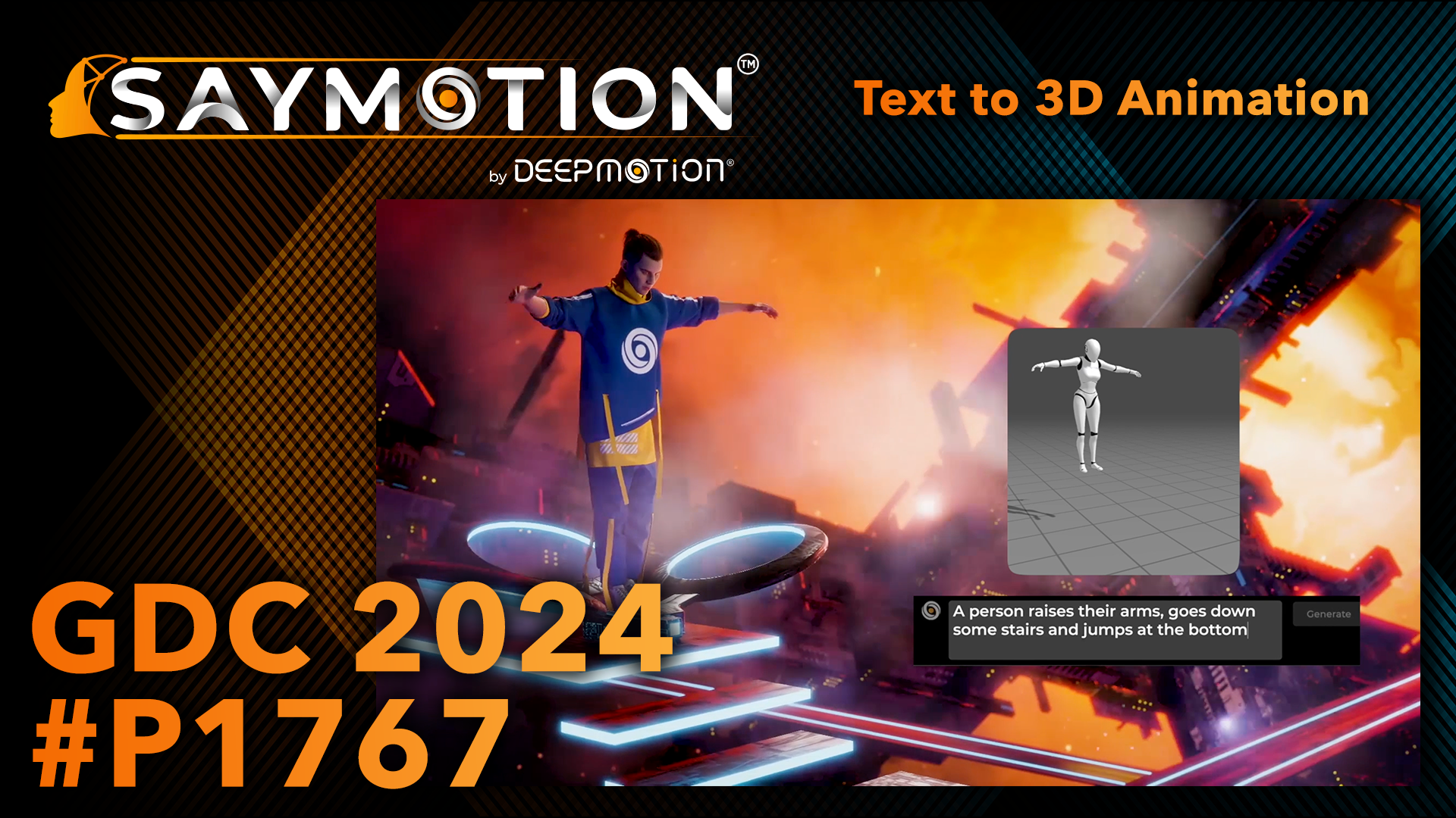 DeepMotion Unveils SayMotion™ at GDC 2024!